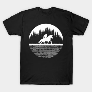 Bigfoot Riding Unicorn T-Shirt